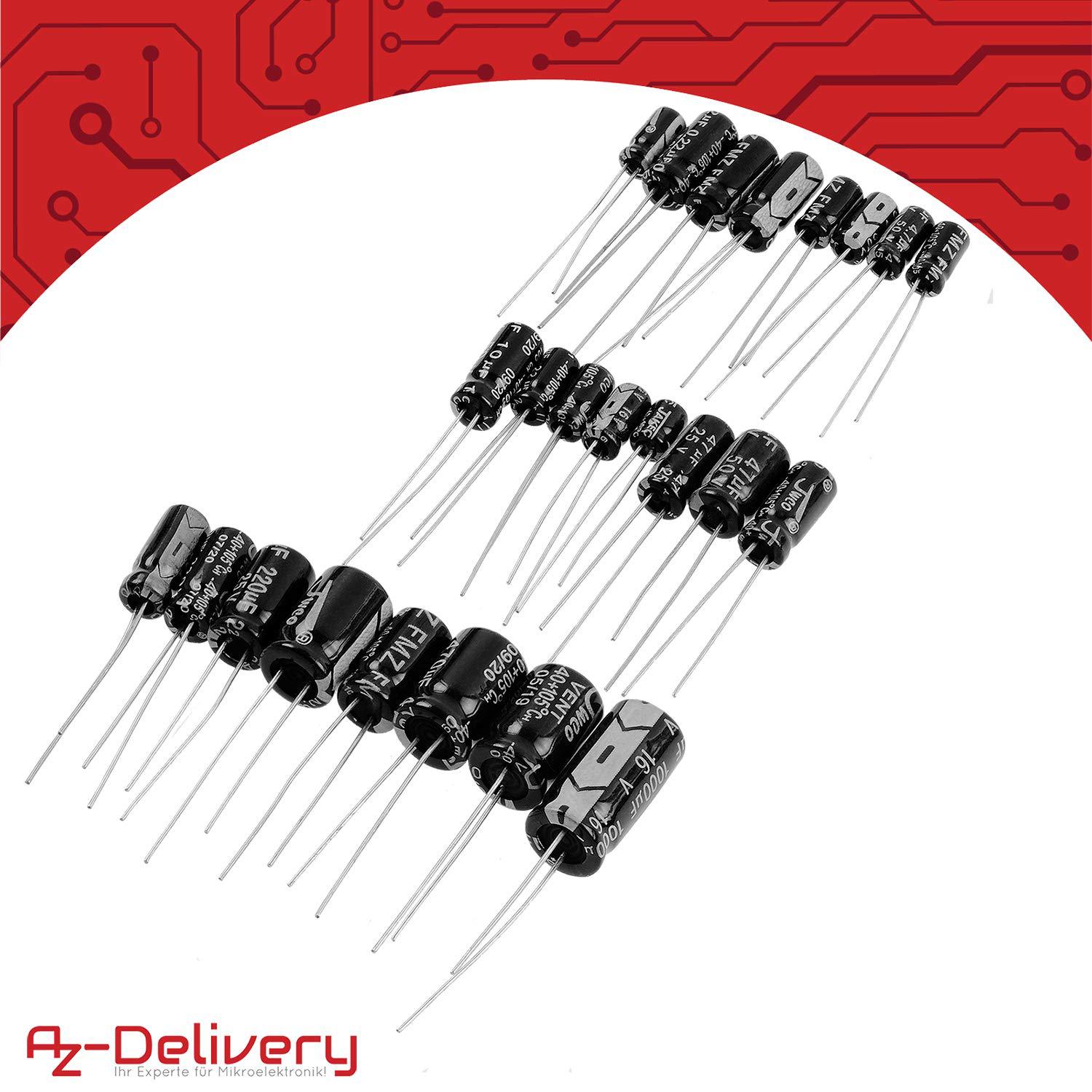 Azdelivery Elko Sortiment Electrolytecondensator Aluminum 24