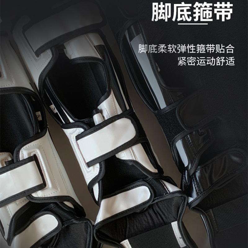 Muay Thai Leg Guard Sanda Fighting Foot Back Shin Guard Boxing Thickened Fighting Guard Ankle Guard Taekwondo Leg Guard