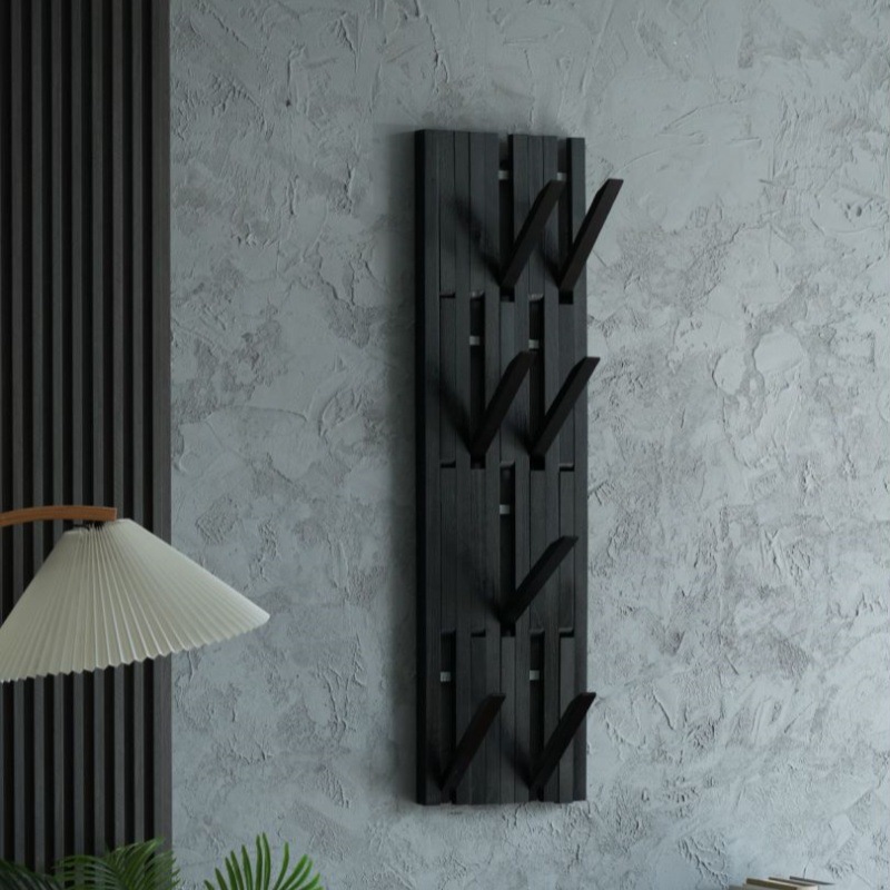 Вешалка для одежды из массива дерева, креативный крючок, настенный шкаф