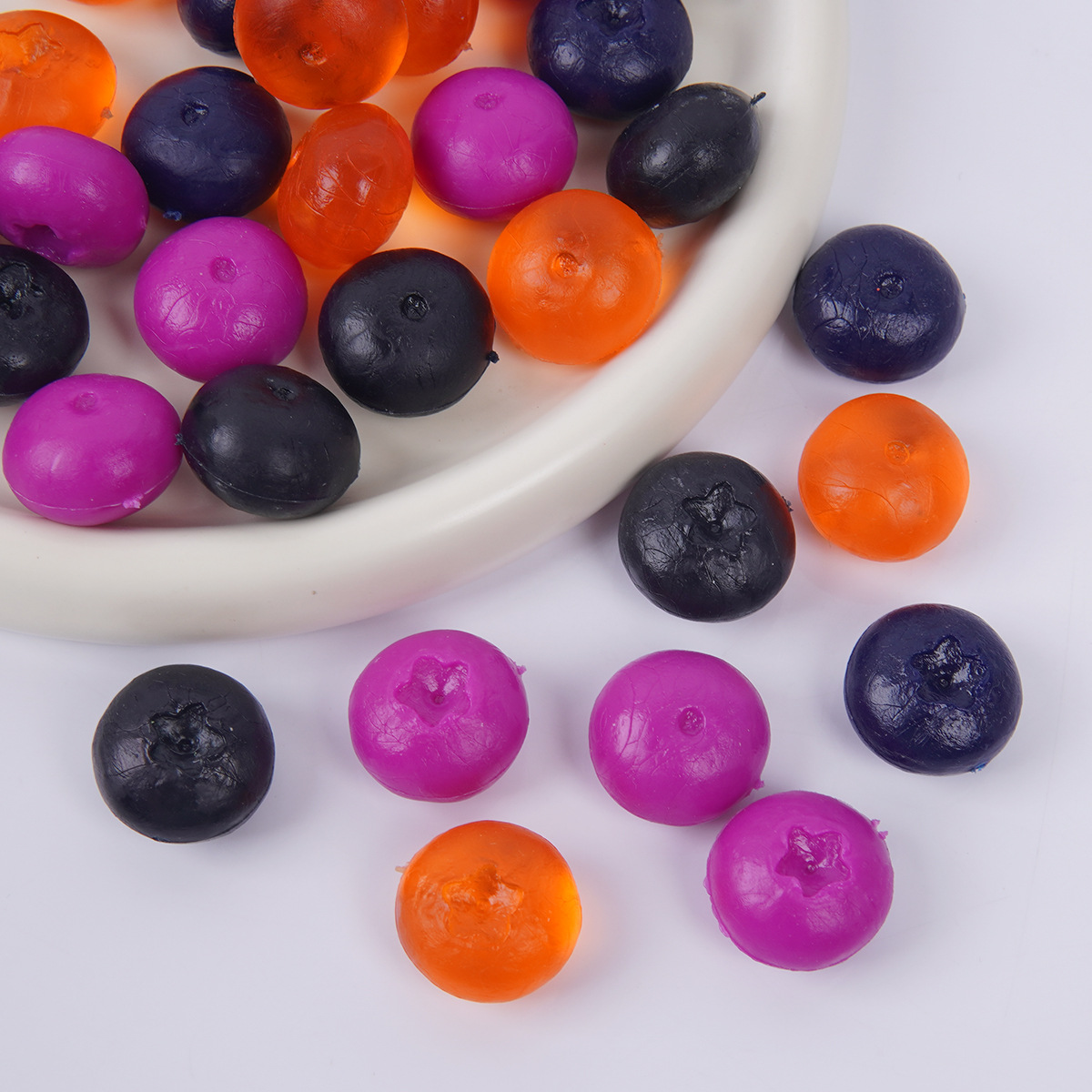 Simulated Blueberry Model DIY Dessert Cake Cream Glue Clay Accessories Mini Kitchen Small Fruit Decorative Ornaments