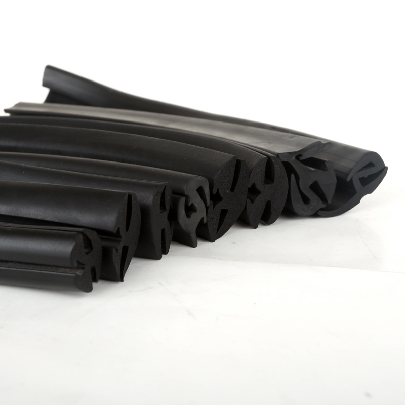 Three-mouth sealant strip installation glass parts automobile agricultural shed mechanical observation window rubber decorative protective layering