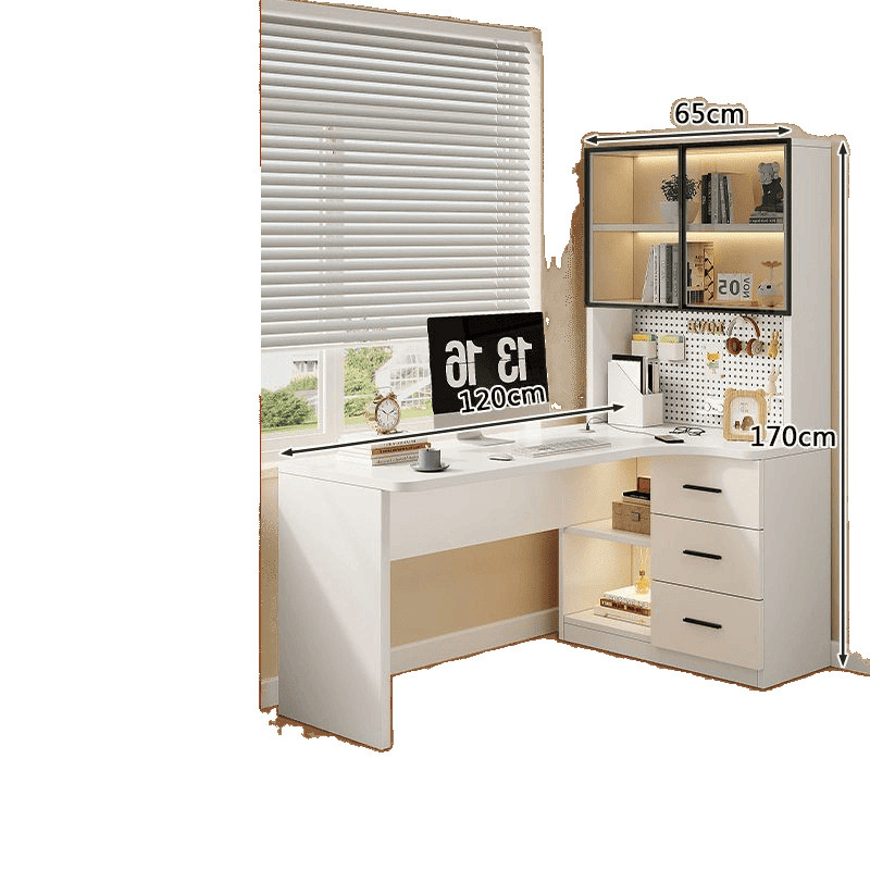 Study Room Complete Set of Modern Simple Desk Home Bedroom Storage Floor-Standing Bookshelf Combination Cabinet