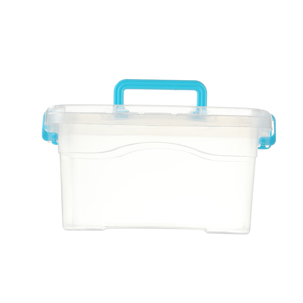 Factory wholesale transparent plastic storage box with lid building blocks toy organizing box sundries Books food storage box
