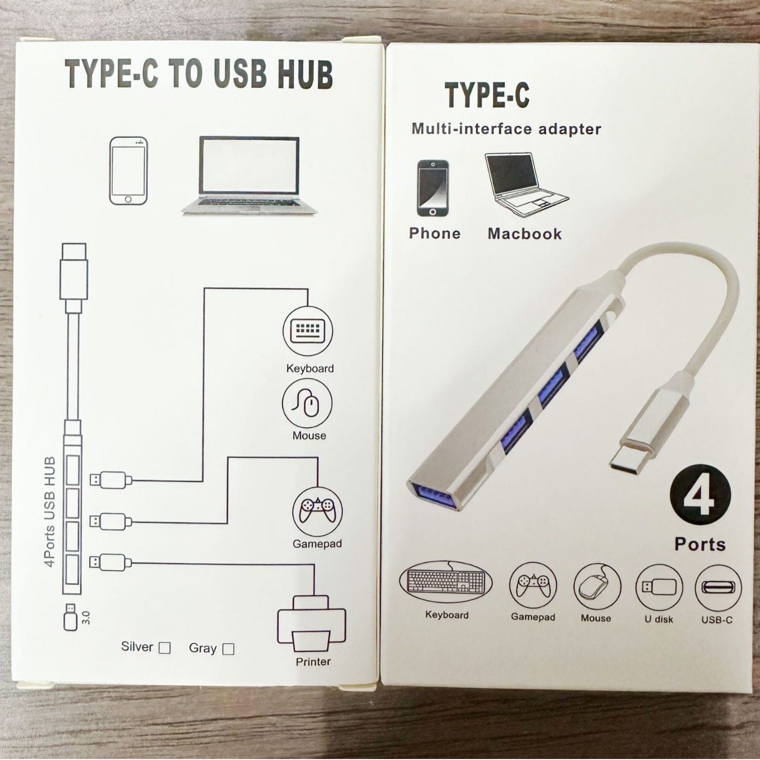Computer USB3.0typeC HUB extender docking station four-in-one hub manufacturers cross-border hot sale