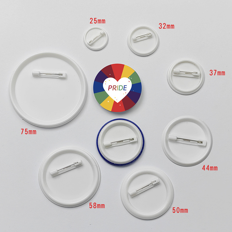 58mm spring pin badge material tinplate advertising breastplate bar safety pin blank consumables