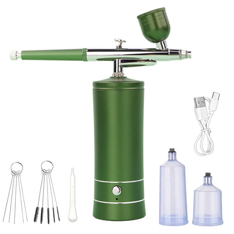 Air compressor kit Amazon electric spray gun spray pen color beauty nail painting spray oxygen injector