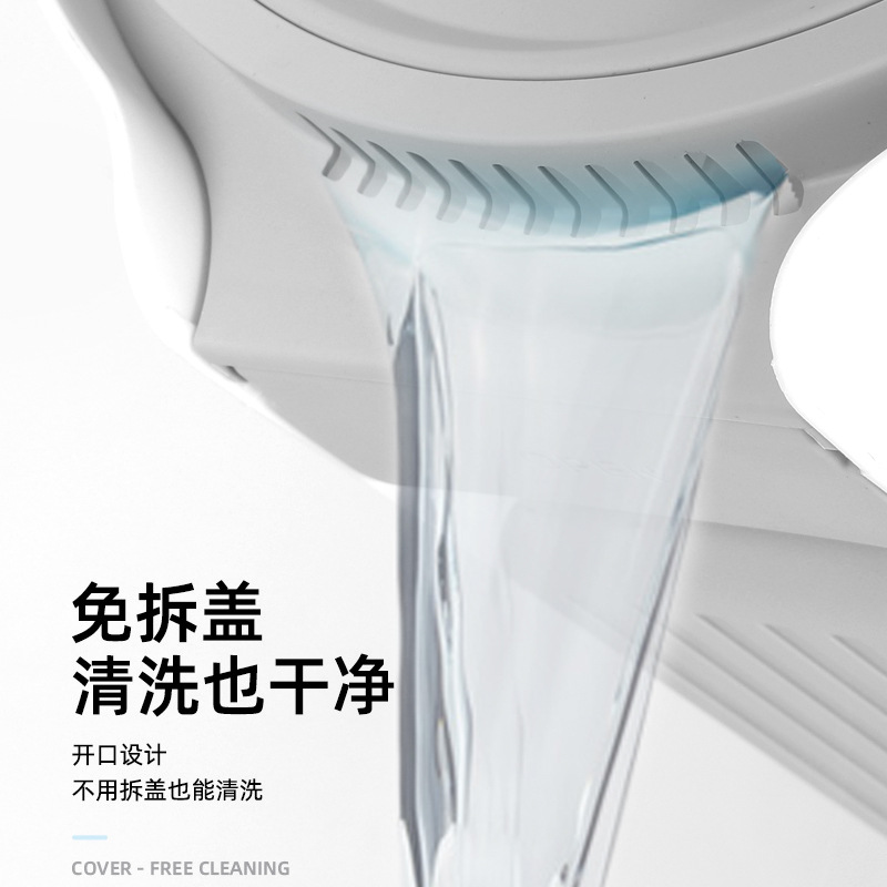 Round Scraping Mop Dry and Wet Dual-Use Hand-Washable Large Rotating Lazy Man with Bucket for Clean Flat Mop Home