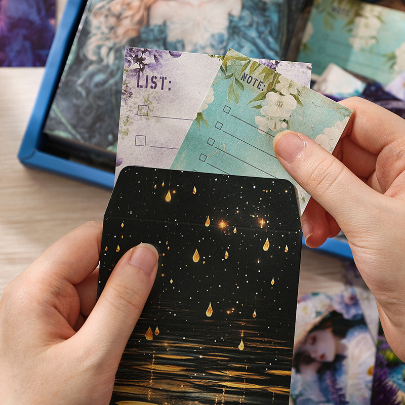 Yuezhen Poetic Time Hand Account Set Box Hand Account Gift Box Cross-border Retro Hand Account Book Gift Box Hand Account suit Gift Box