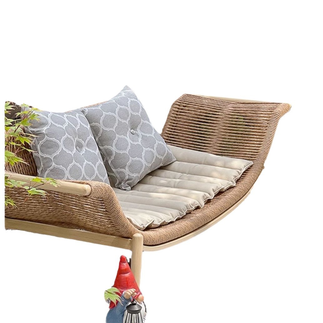 Tanhua chaise chaise balcony recliner rattan sofa single small apartment bedroom home simple homestay chaise chaise
