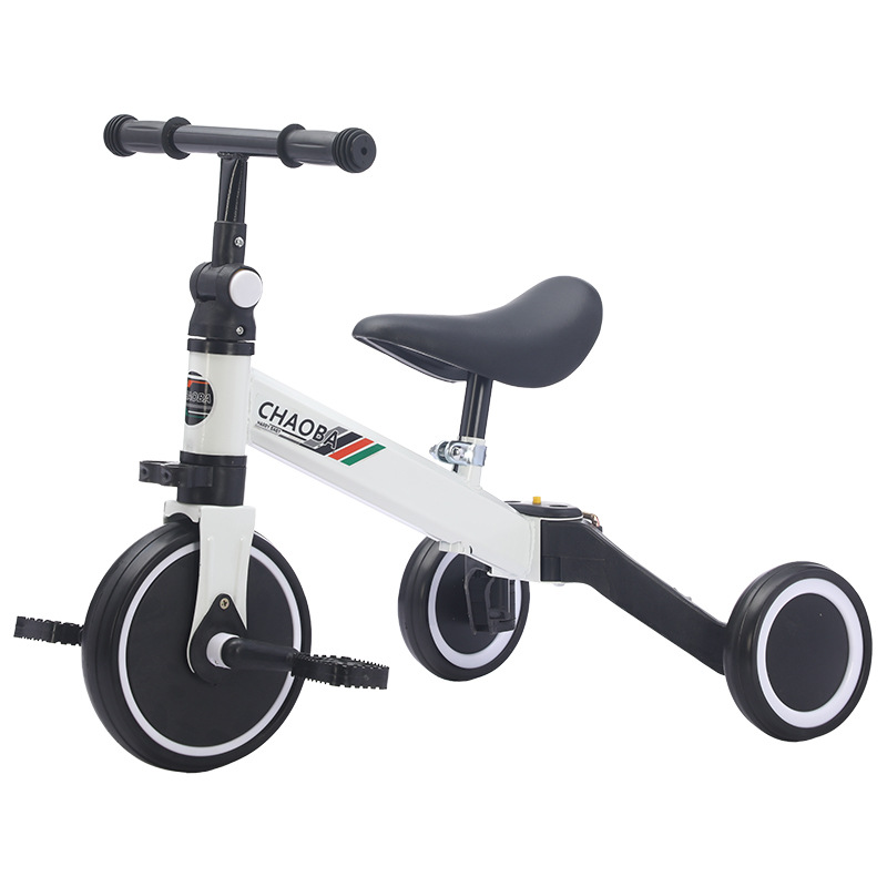 Children's multi-function scooter trolley three-in-one lightweight baby multi-function tricycle balance car foldable