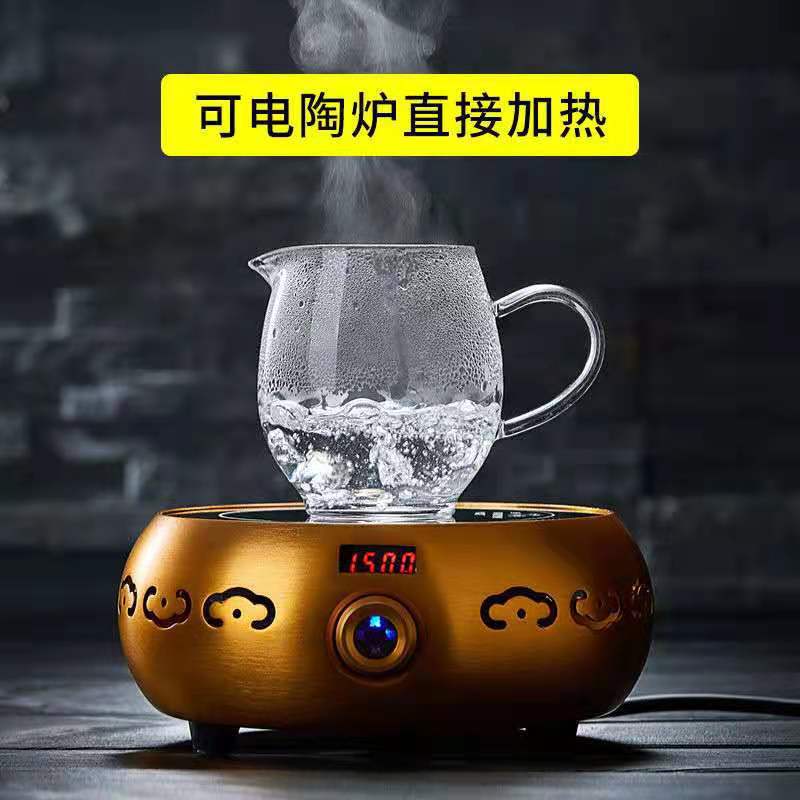 Glass fair cup tea set big gentian glass tea set high borosilicate glass tea sea home kung fu tea set heat resistant