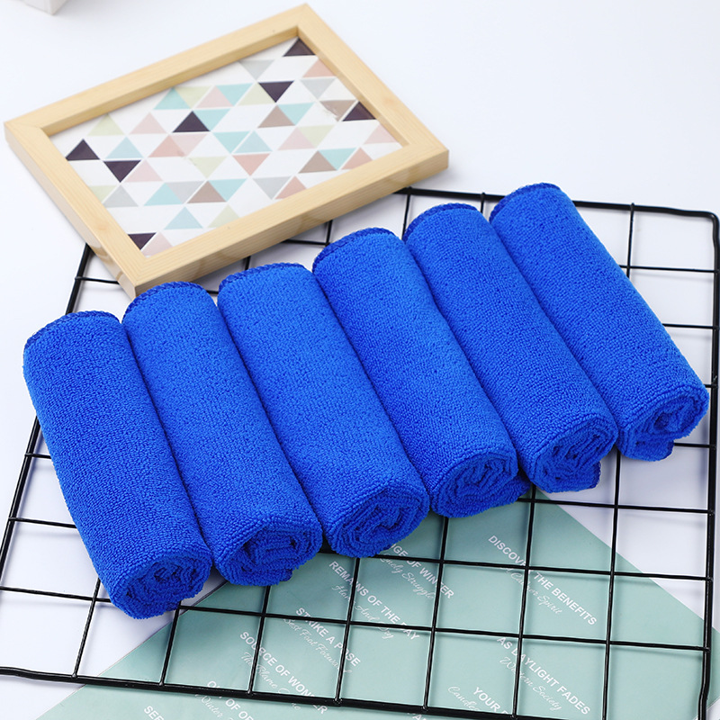 30*30 car towel microfiber towel car wash towel gift car towel 25 small square towel