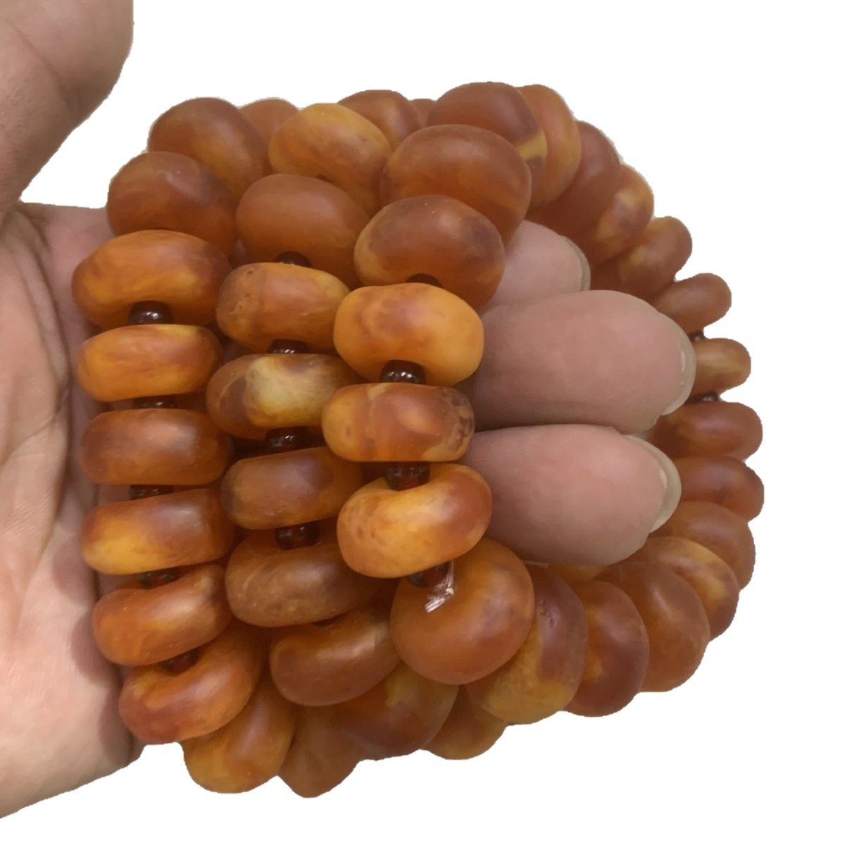 Manufacturer Wholesale Second Generation Russian Material Amber Beeswax Hand String Floating Salt Water Fluorescent Street Stall Exhibition Attractions Live Broadcast