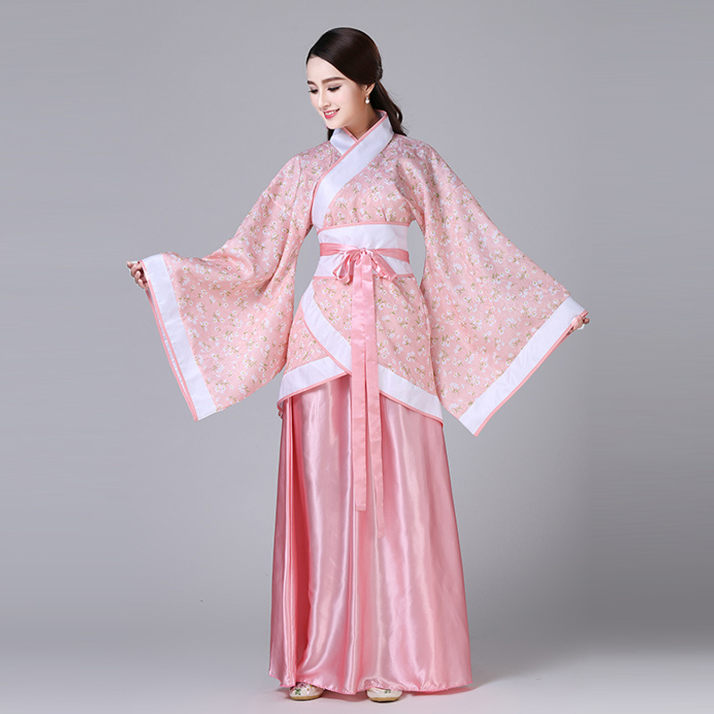 Tang Suit Ancient Costumes Hanfu Female Fairy Imperial Concubine Princess Performance Costumes Classical Dance Han and Tang Ququ Suit Performance Costumes Ru Skirt