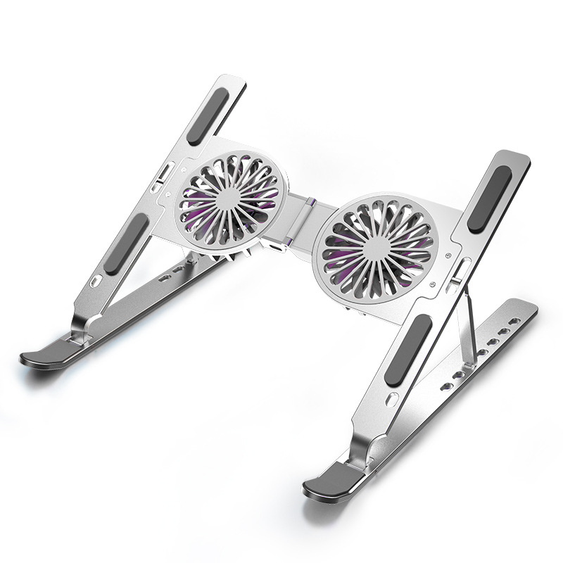 Black Myth Notebook Cooling Stand Aluminum Alloy Computer Stand Folding Fan Cooling Laptop Stand
