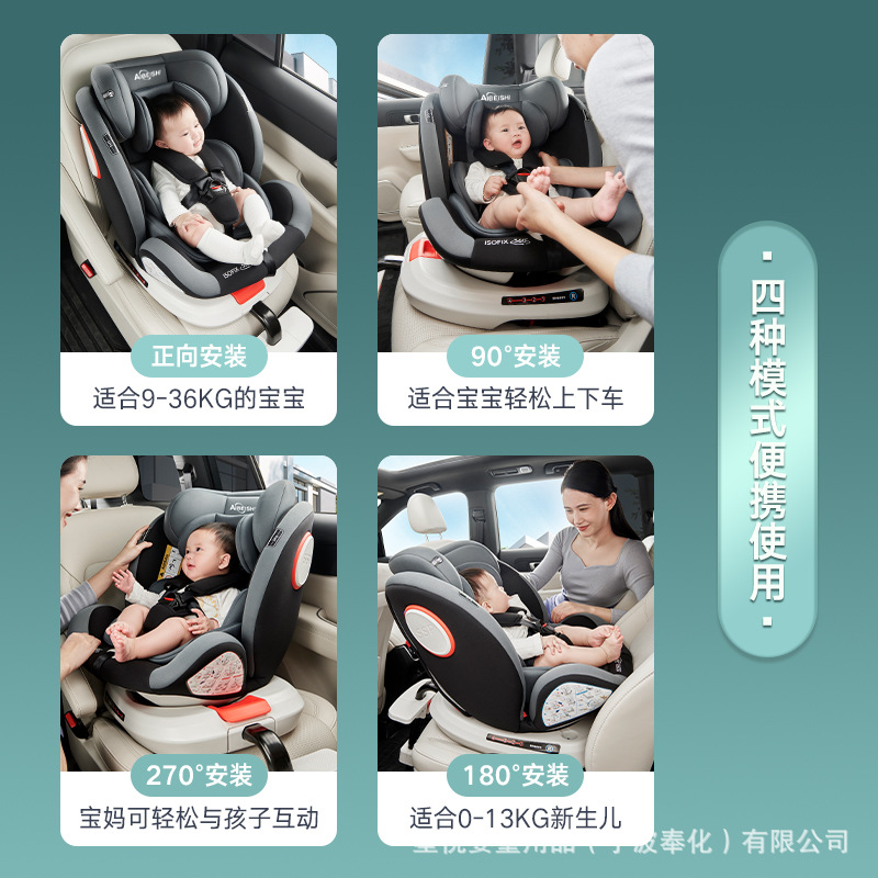 Child Safety Seat for Car Baby Baby Car 360 Degree Rotating Simple Portable Seat 0 Years Old Universal