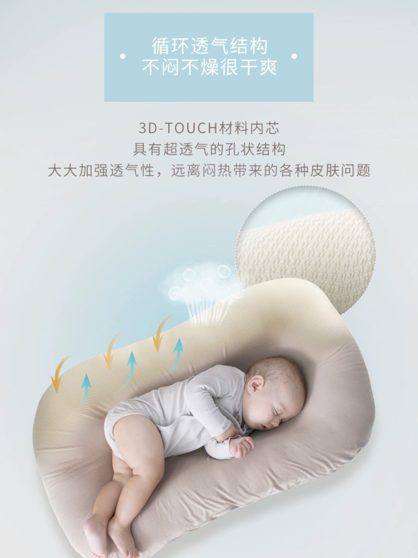 Comfortable Bed-In-Bed for Newborn Babies to Soothe and Relieve Startling and Sleep Artifact, Portable and Removable Baby Bionic Bed
