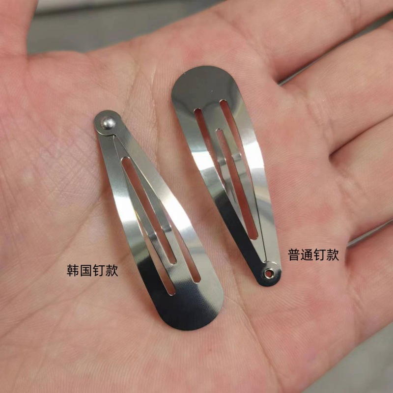Stainless steel drop clip Guangdong BB clip summer sweat does not rust does not hurt hair European standard DIY hairpin accessories New