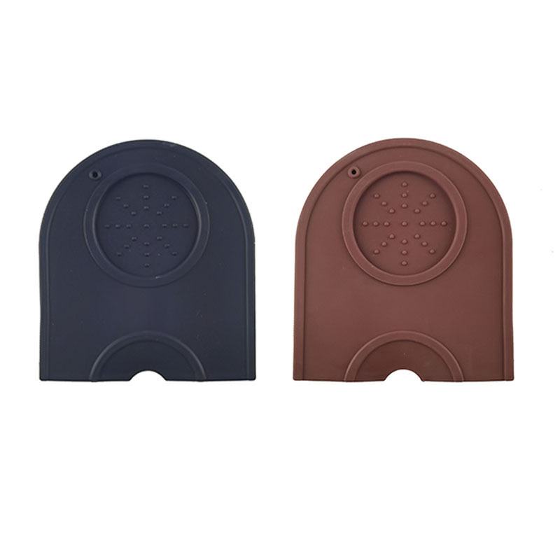 Factory Direct Sales Spot Amazon Silicone Black Coffee Pressed Powder Pad Non-Slip Corner Pad Powder Hammer Pad Milk Tea Pad