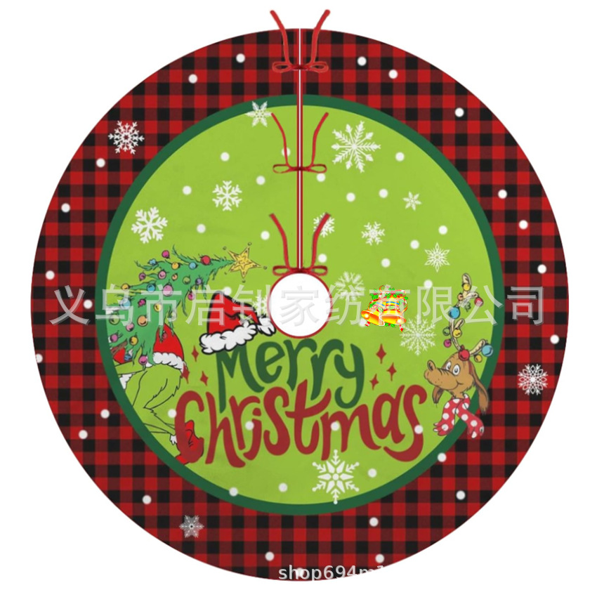 Christmas Tree Skirt Amazon New Santa Claus Decoration Bottom Gift Christmas Tree Skirt Tree Skirt Apron