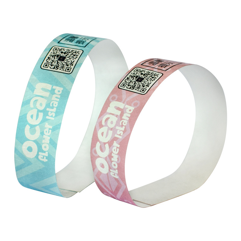 Factory Direct Supply of Disposable Thermal Wristbands, Supports On-Site Printing, One-Size-Fits-All Bracelets Wholesale Bracelets