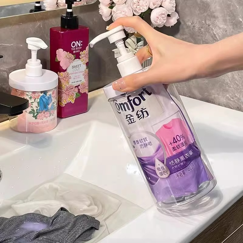 Large Diameter Press Laundry Liquid Bottled Household Body Soap Bottle Hand Washing Lotion Bottled Shampoo Bottle