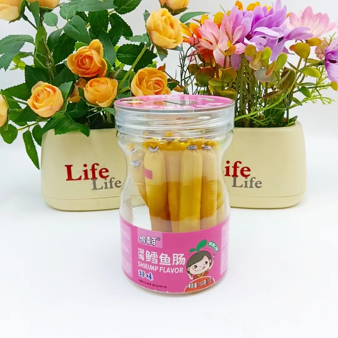 Deep sea fish sausage children's casual snacks instant ham sausage snack wholesale hand gift grab doll machine supermarket