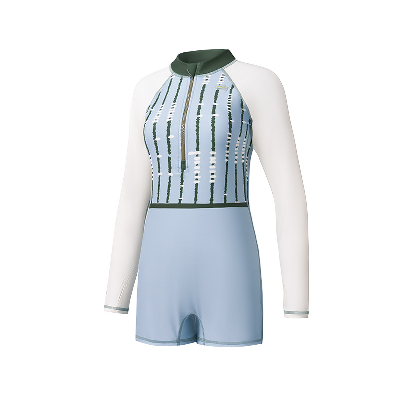 KK Tree Parent-Child Original Yarn Children's Swimwear Boys Split 2024 New Girls' Long Sleeve Swimwear Baby Sun Protection