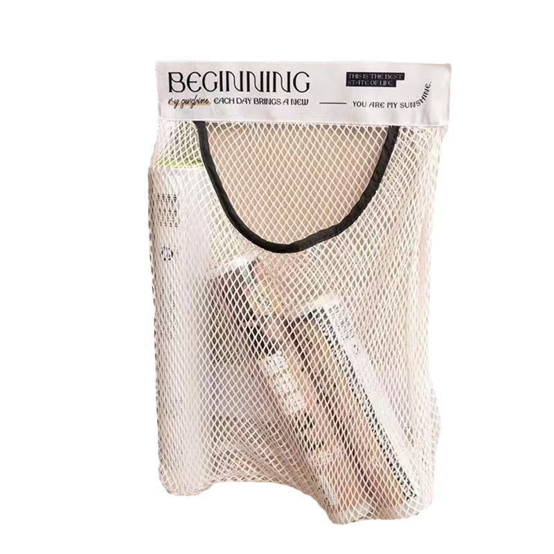 Kitchen Garbage Bag Storage Bag Velcro Mesh Bag Simple Household Sundries Net Bag Garbage Bag Wall Hanging Storage Bag