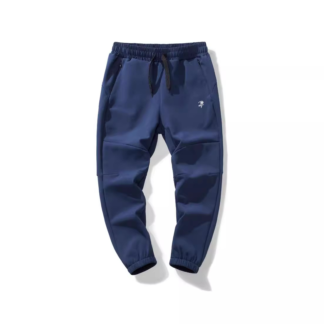 Men's outdoor composite sports casual trousers thickened waterproof breathable mountaineering pants full elastic waist pants