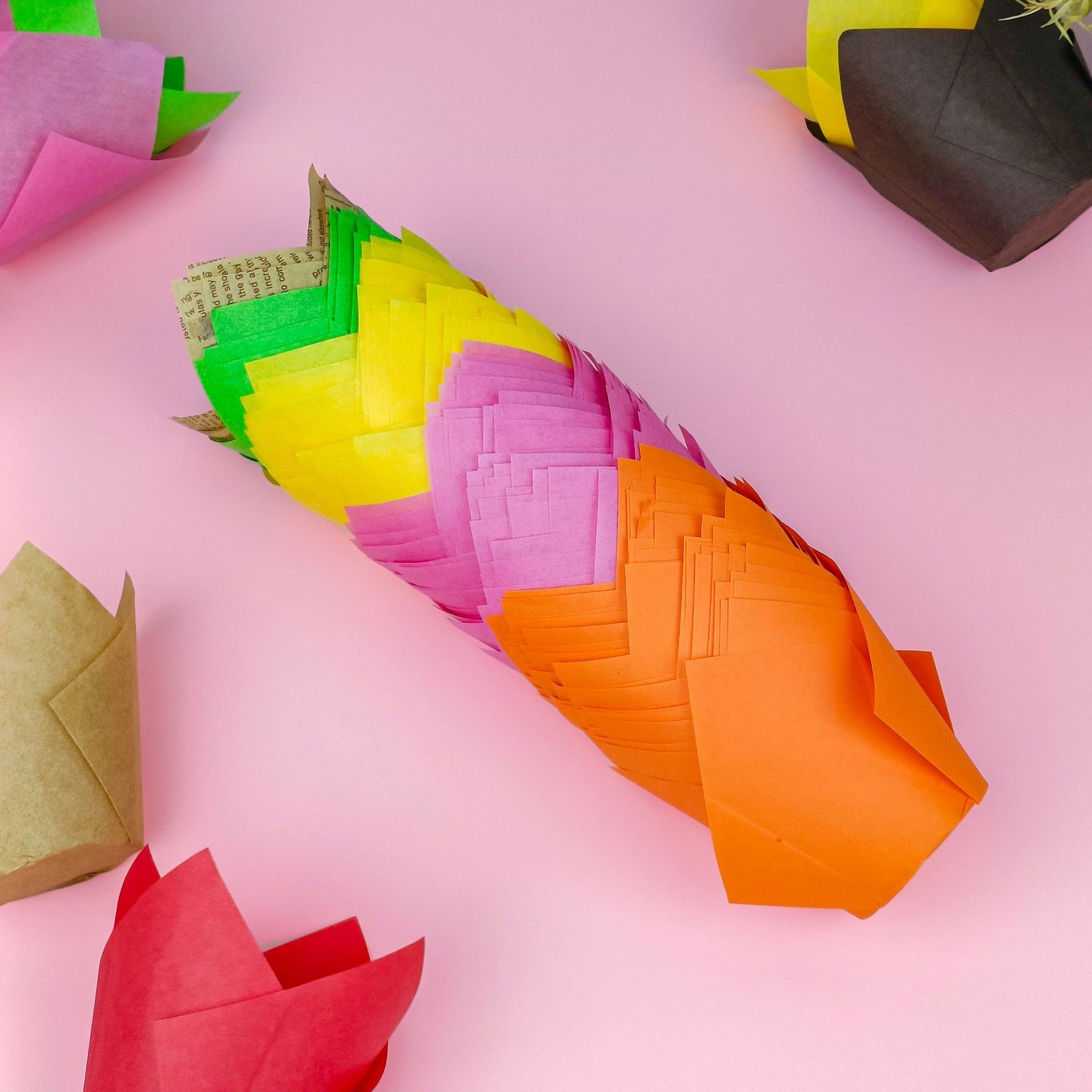 Manufacturers can customize multi-color tulip cake paper cups high temperature resistant oil-proof bread paper holder fire goblet oil-proof baking