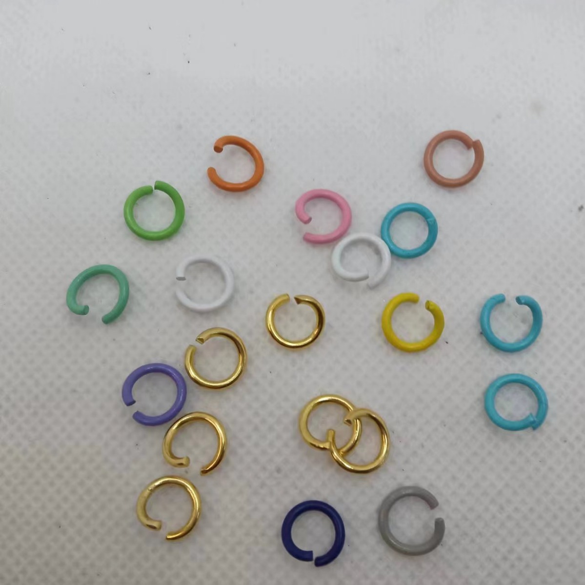 DIY Jewelry ACCessories Open Ring 8MM Spray Paint Colorful Single CirCle KeyChain ConneCting Ring Iron Ring C Ring