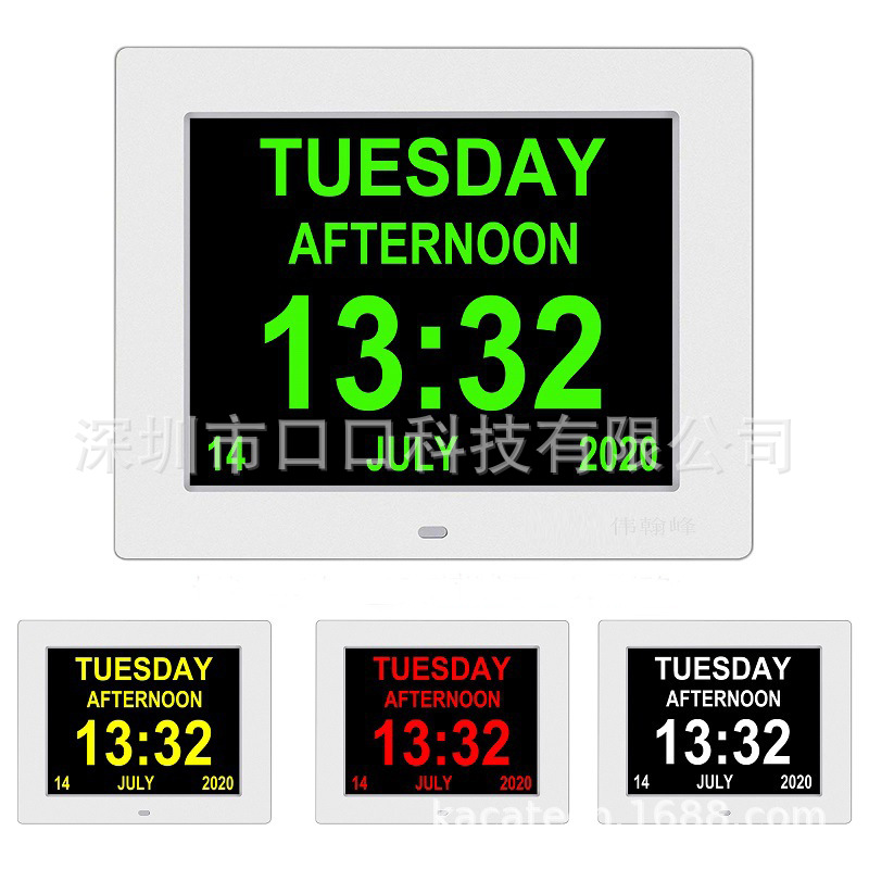 Low Price 7/8/ 10inch Digitalclock Digital Clock Medicine Reminder Alarm Calendar Digital Photo Frame in Stock