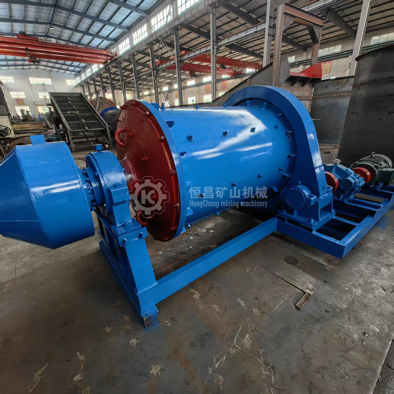 ‌ Jiangxi Hengchang 900 Type Wet Overflow Ball Mill Special 1 Ton/H High Manganese Steel Lining for Rock Gold Mine ‌