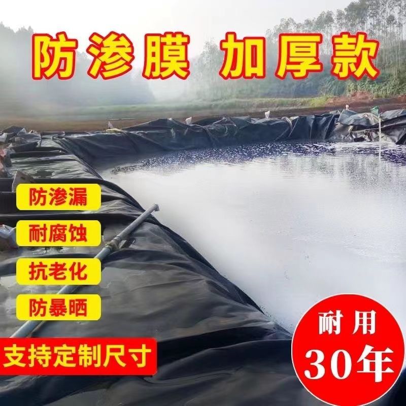 Ten years old shop four seasons fish pond impermeable membrane geomembrane black film fish pond special thickened pool membrane waterproof cloth