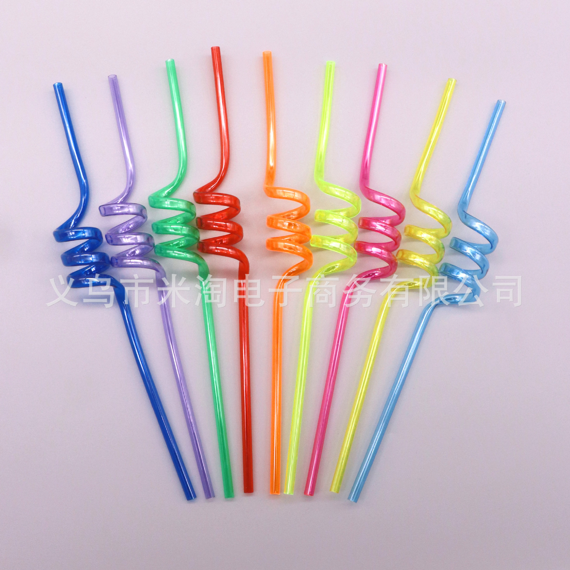 Одноразовая трубочка в форме спирали PETG для коктейлей идеи украшения вечеринки