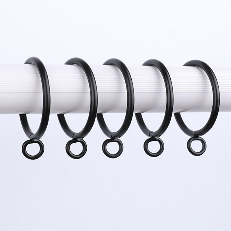 Electrophoresis Black 45mm Roman Ring Curtain Ring Metal Curtain Ring Curtain Buckle Curtain Accessories Hook Ring