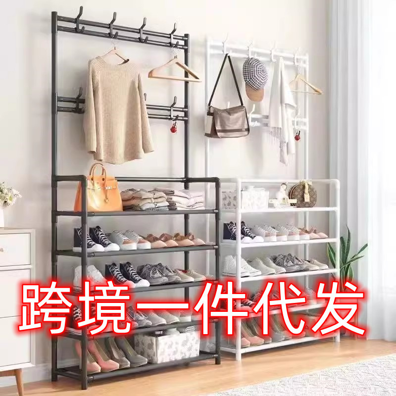 Floor shoes and hats rack wholesale simple coat rack hanger dormitory household dustproof storage shoe rack multi-layer storage rack