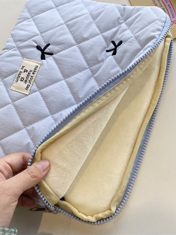 2024 New Korean style cute little bow iPad tablet liner bag niche design computer protective case