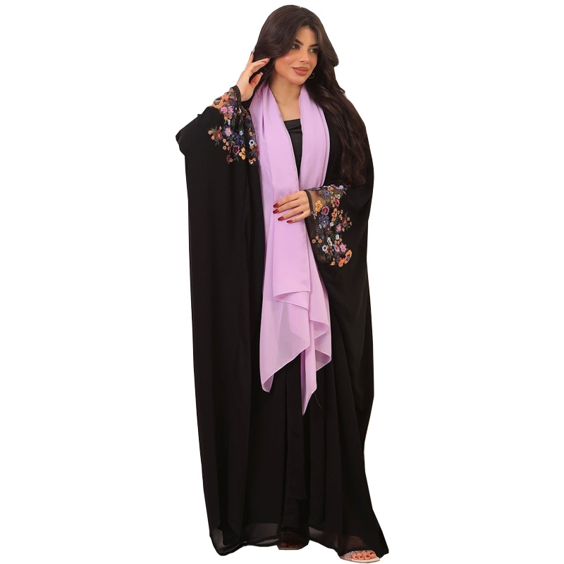MQ208 Spring and Summer New Muslim Robe Coat Cardigan Abaya Cross Border Amazon TikTok in stock Women's Clothing