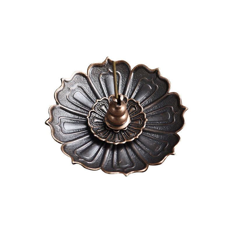 Factory direct gourd incense burner accessories multifunctional incense holder line lotus incense plate incense holder alloy incense