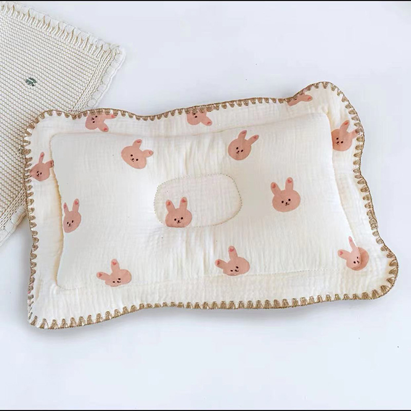 Baby Styling Pillow Class A Cotton Baby Correcting Pillow Deviation-preventing Correcting Newborn Comforting Pillow Sweat-absorbing Gauze Pillow