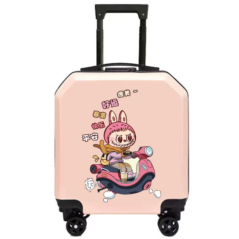 Children's Luggage Manufacturer Wholesale Printable Logo Cartoon Cute Trolley Case Universal Wheel Travel Password Gift Box