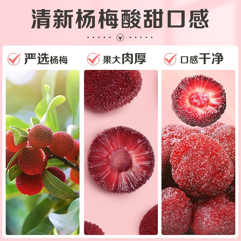 Baicao Flavor Dried Bayberry 100g Package Candied Fruit Dried Plum Sour Plum Snacks Preserved Fruit