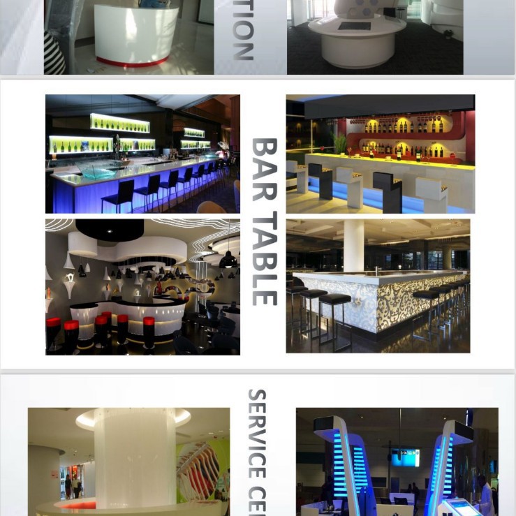 Artificial Stone Manufacturers Customize Acrylic Artificial Stone Reception Desk, Hotel Front Desk Manufacturers Customize, Bar