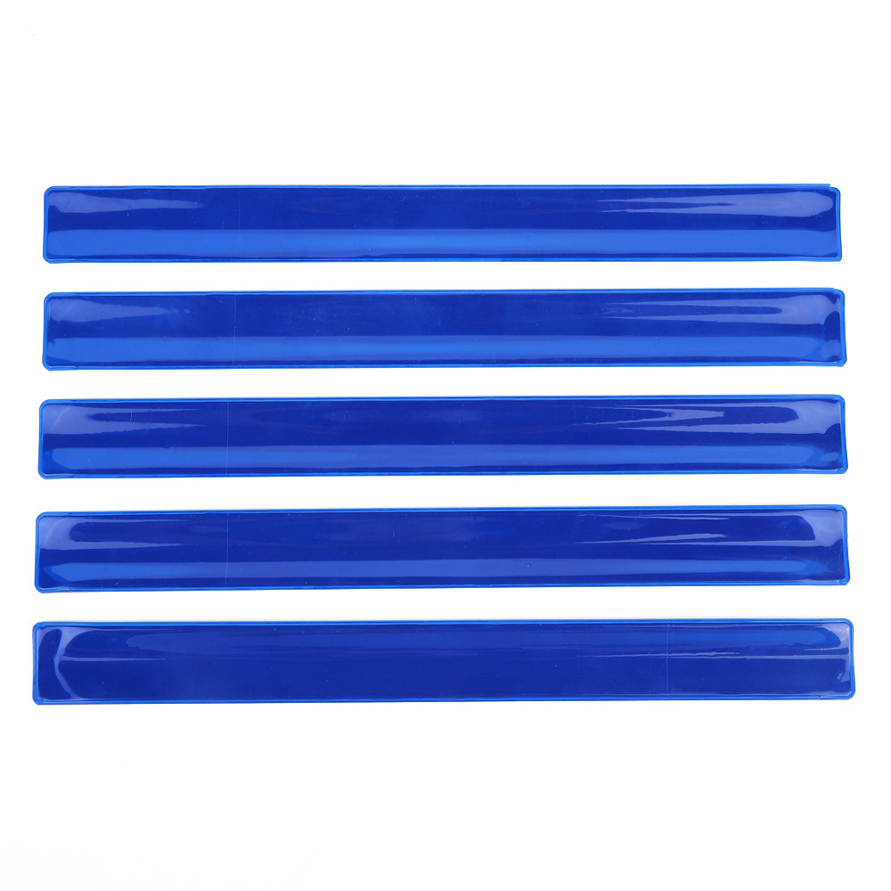 Reflective snap ring 30cm large size night riding safety tunic with color customizable logo warning bracelet