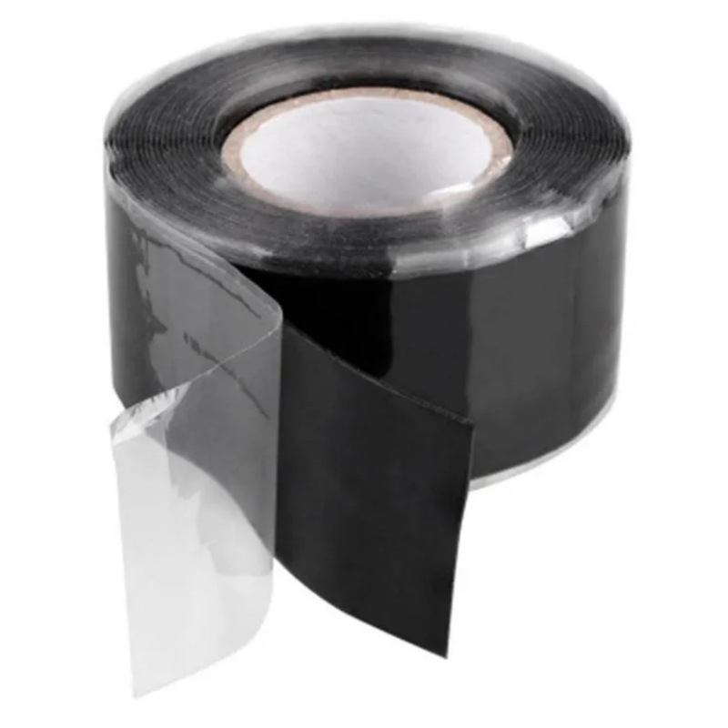 2.5Cm*3M Electrician High-Pressure Self-Adhesive Tape Garden Water Pipe Repair Tape Self-Melting Silicone Tape