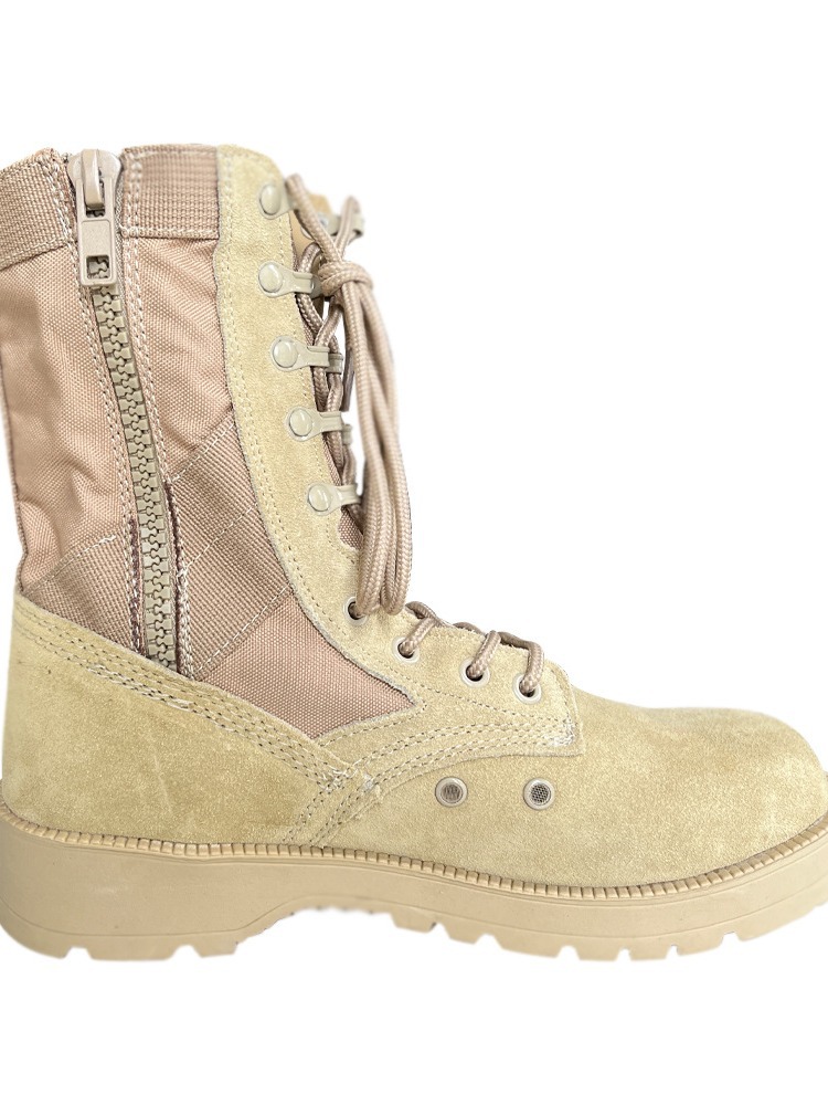 Wholesale Outdoor Large Size Tactical Boots Sports Training Combat Military Boots Desert Tooling Boots Men's Khaki Tactical Boots