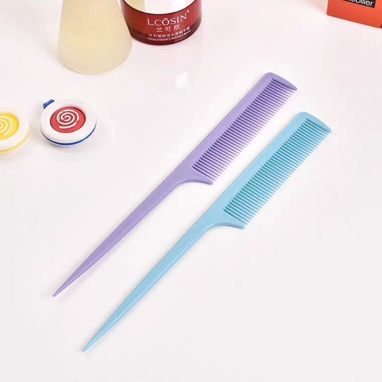 Household pointed tail comb Amazon dense tooth comb plastic pointed tail comb beauty hair comb hairdressing haircut men
