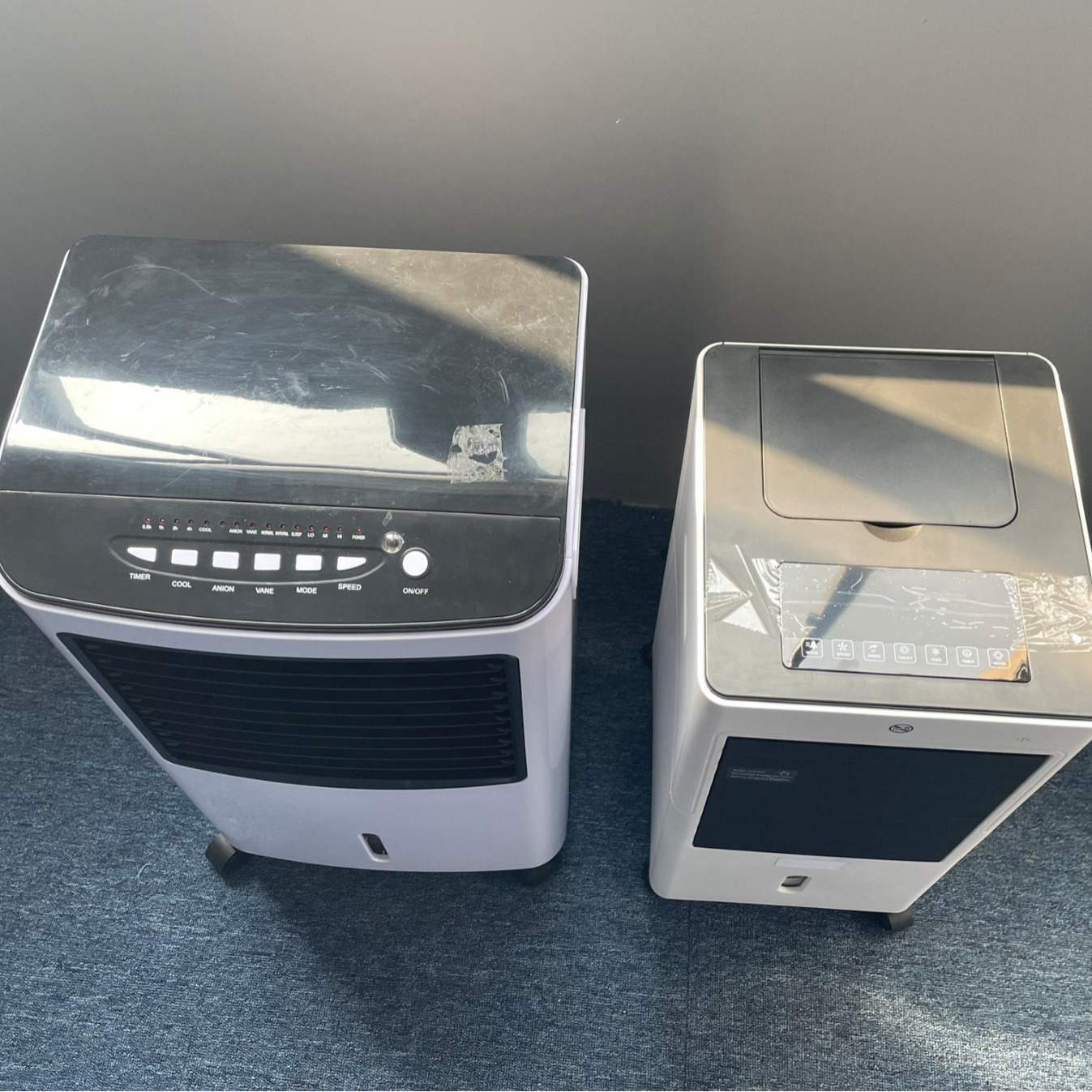 Cross-border export household air conditioning fan cooling fan electronic remote control 8L drawable water tank large area air supply timing function